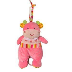 Linzy Musical Plush Pink‎ Giraffe Pull-Tail Twinkle Twinkle Baby Animal Crib Toy